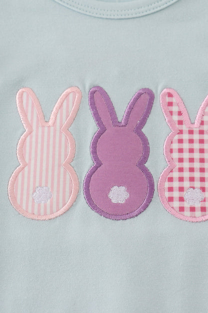 Bunny Applique Ruffle Bubble