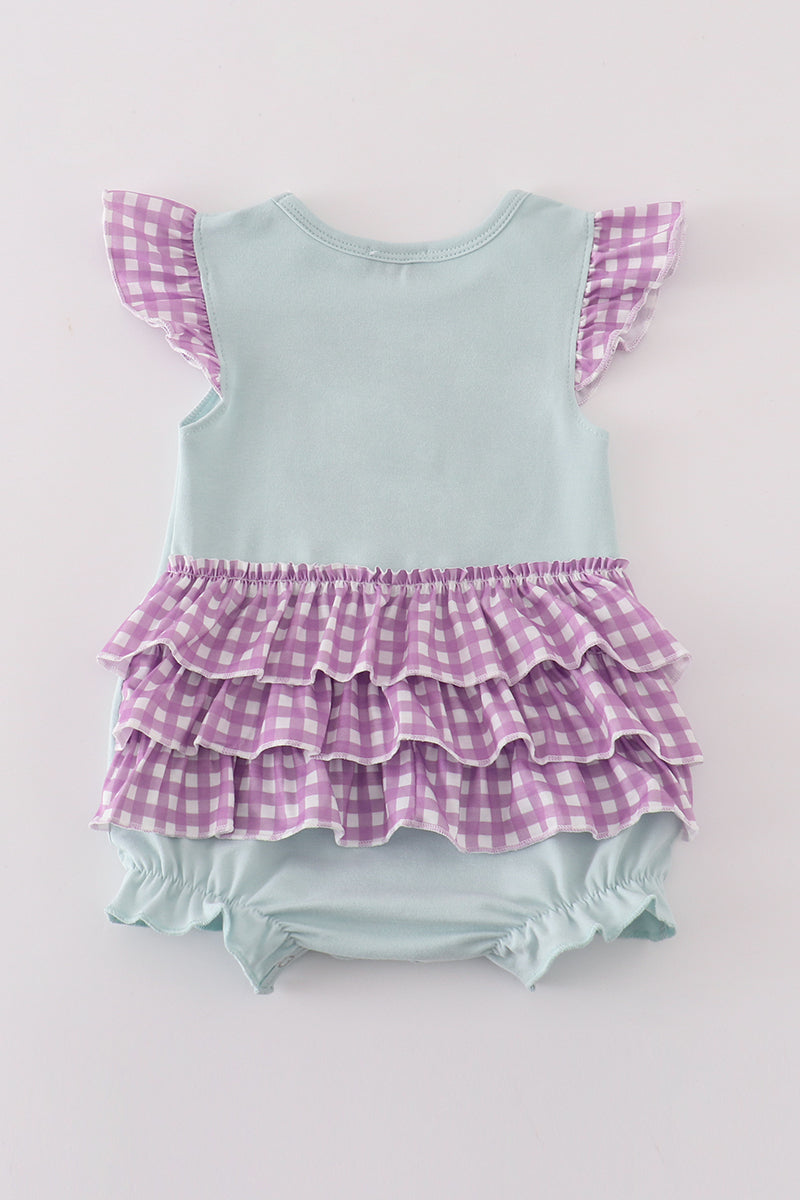 Bunny Applique Ruffle Bubble