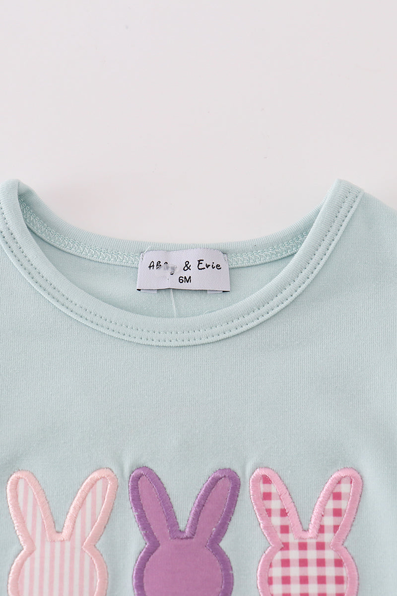 Bunny Applique Ruffle Bubble