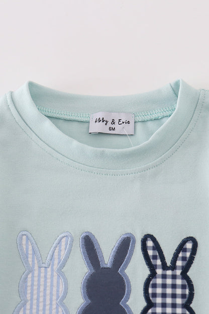 Bunny Applique Boy Bubble