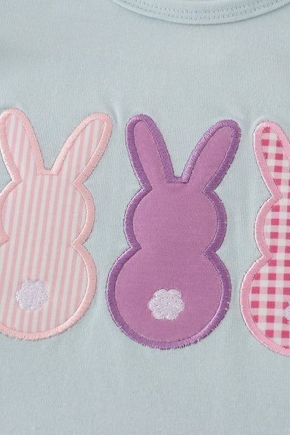Bunny Applique Ruffle Short Set