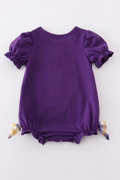 LSU Bow Tiger Applique Bubble