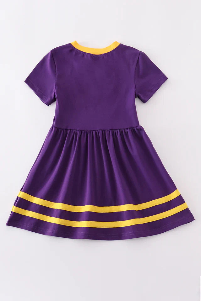 LSU Bow Tiger Applique Dress