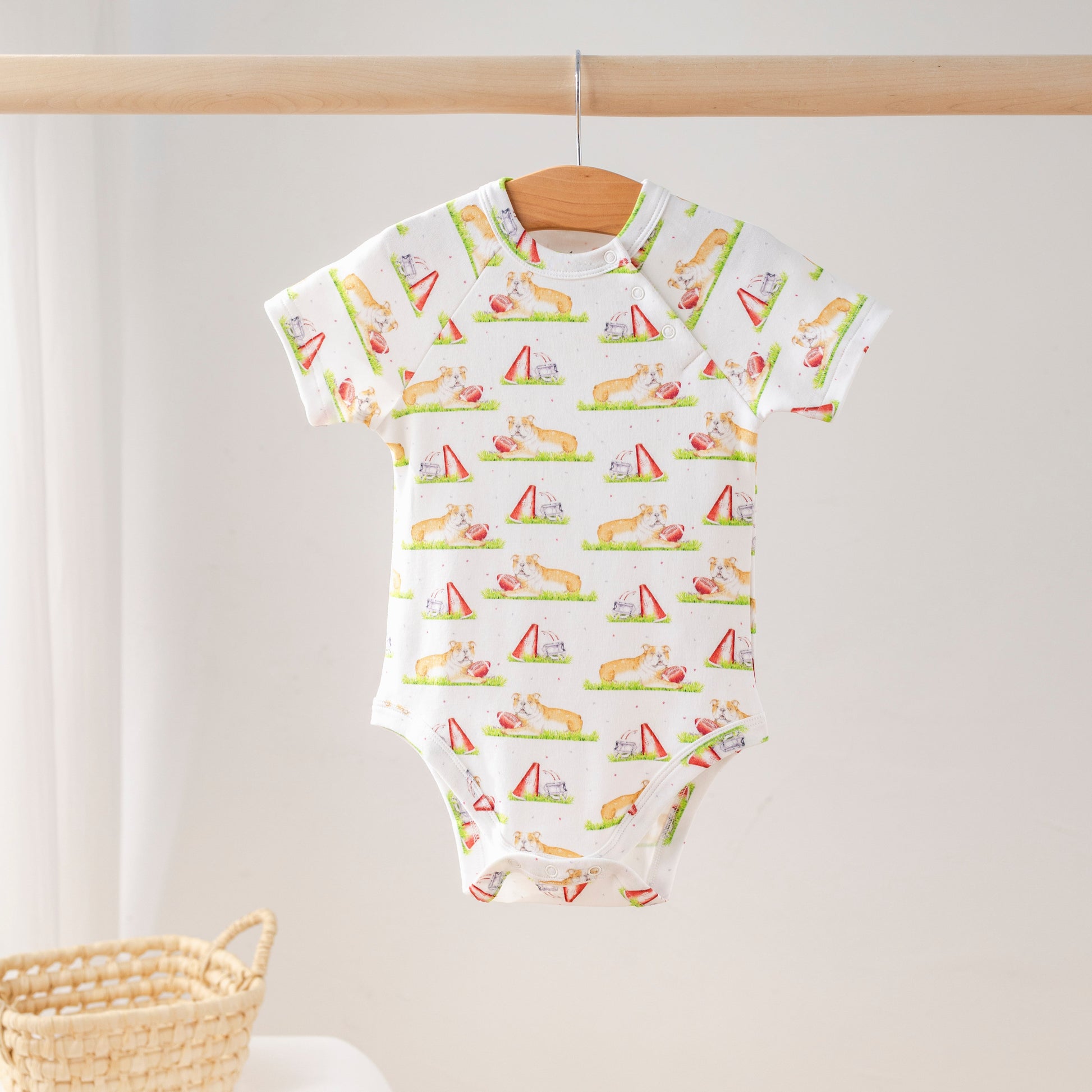 Mascot Mania in Mississippi Organic Cotton Onesie-Rogue Magnolia Custom Designs