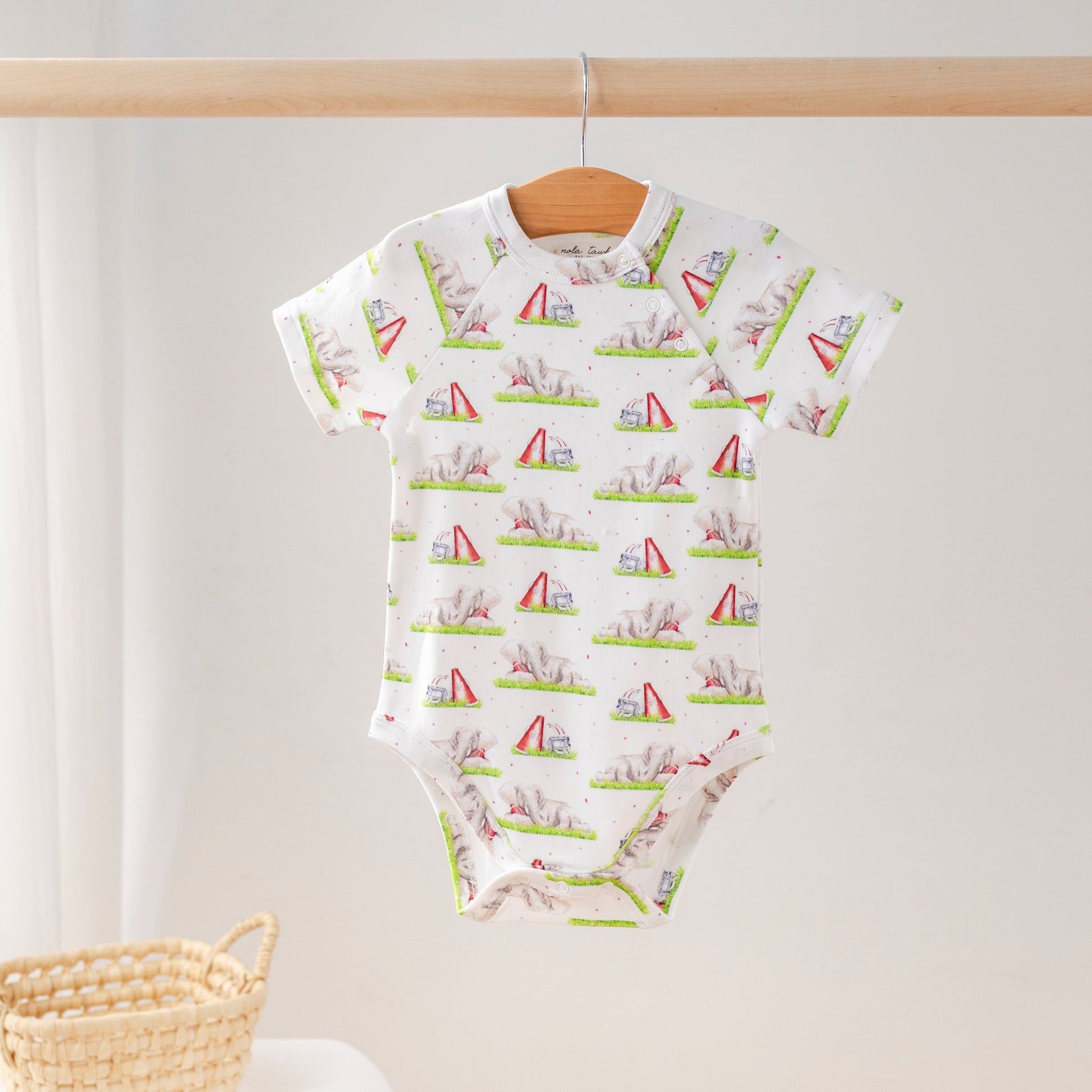 Mascot Mania in Alabama Organic Cotton Onesie-Rogue Magnolia Custom Designs