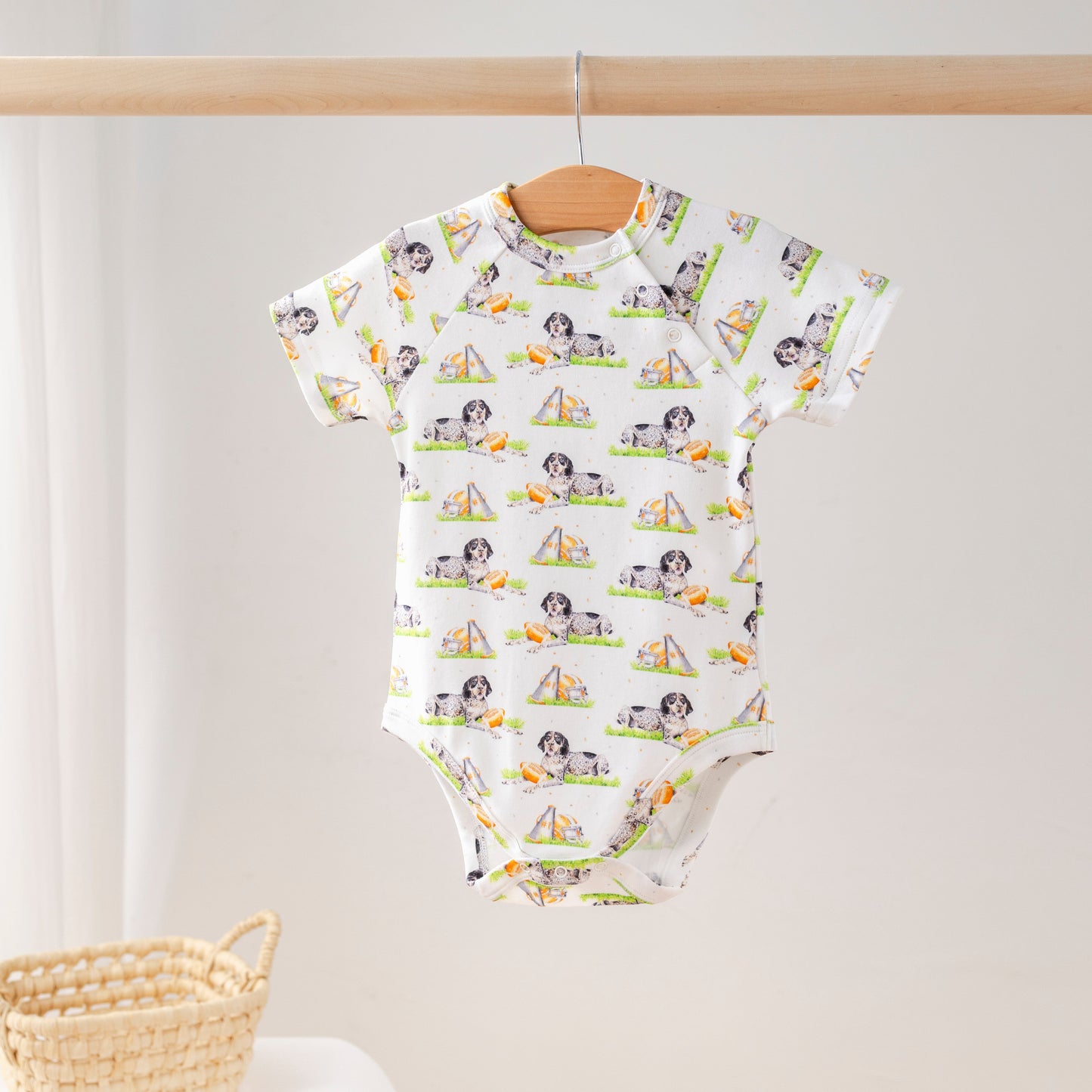 Mascot Mania in Tennessee Organic Cotton Onesie-Rogue Magnolia Custom Designs
