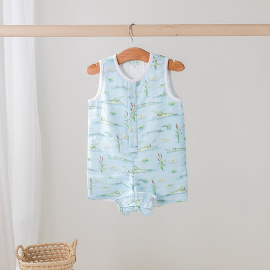 Gator Games Organic Muslin Shortall-Rogue Magnolia Custom Designs