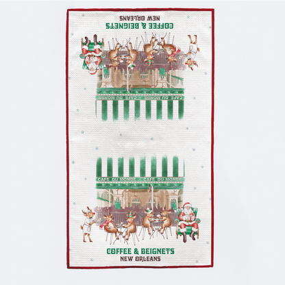 Breakfast with Santa Kitchen Towel-Rogue Magnolia Custom Designs