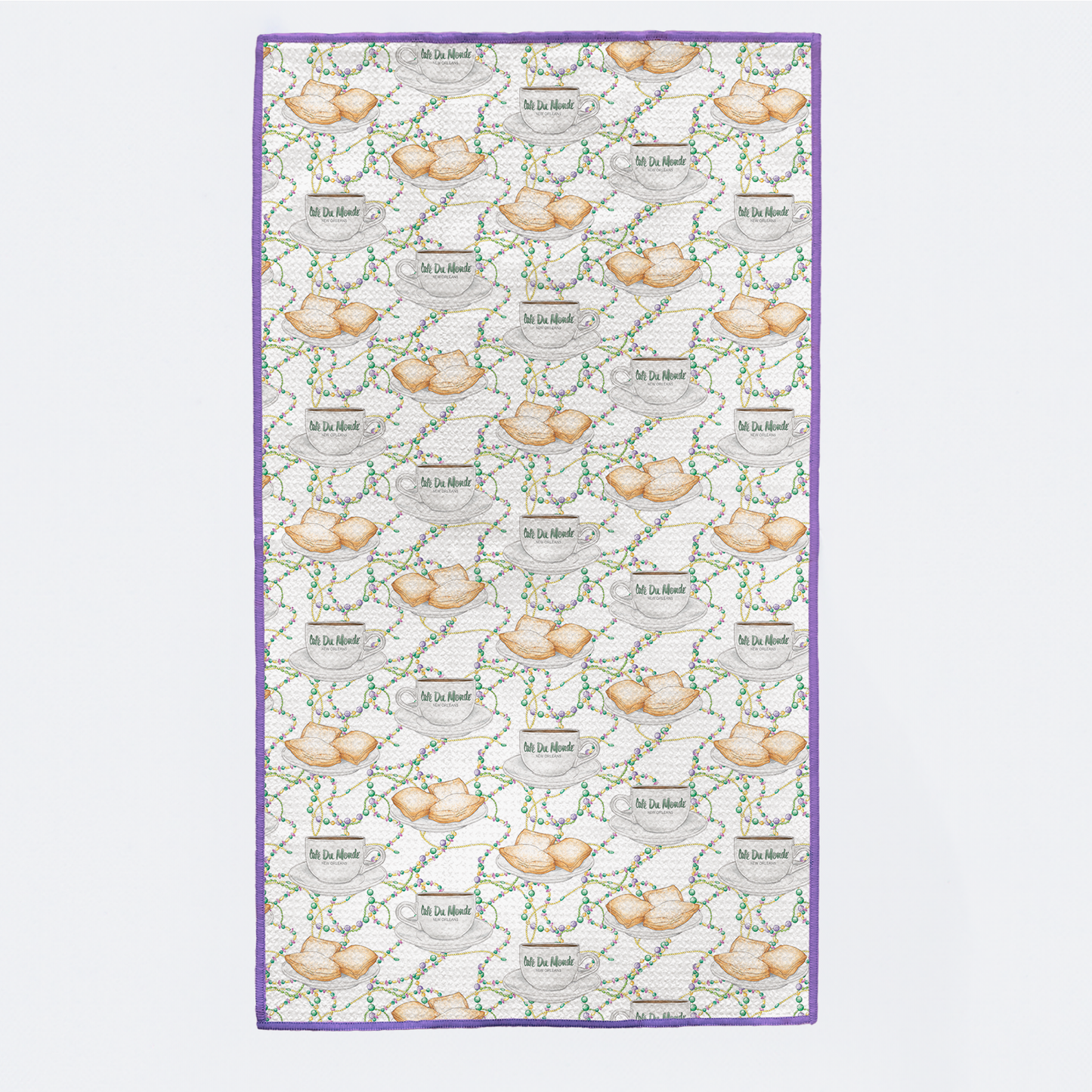 Beads & Beignets Kitchen Towel-Rogue Magnolia Custom Designs