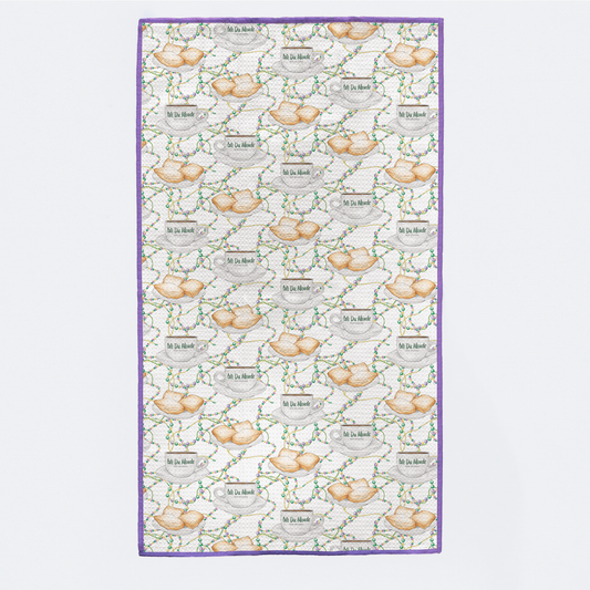 Beads & Beignets Kitchen Towel-Rogue Magnolia Custom Designs