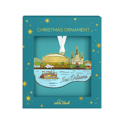 New Orleans Skyline Enamel Ornament-Rogue Magnolia Custom Designs