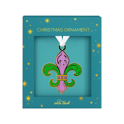 Fleur de Lis Enamel Ornament-Rogue Magnolia Custom Designs