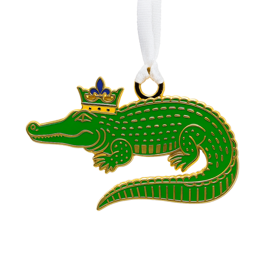 Alligator Enamel Ornament-Rogue Magnolia Custom Designs