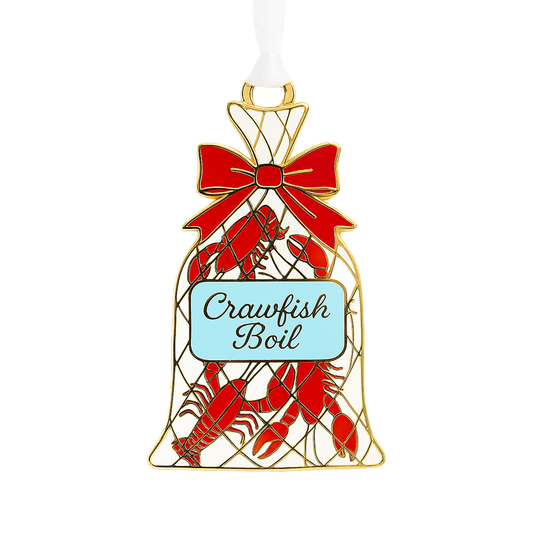 Crawfish Boil Enamel Ornament-Rogue Magnolia Custom Designs