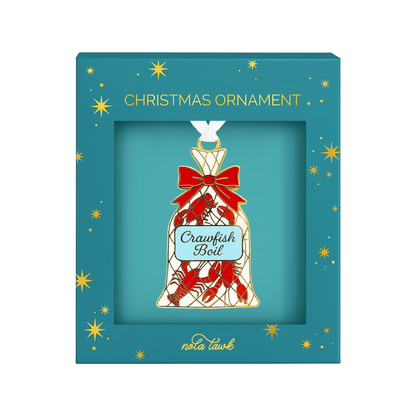 Crawfish Boil Enamel Ornament-Rogue Magnolia Custom Designs