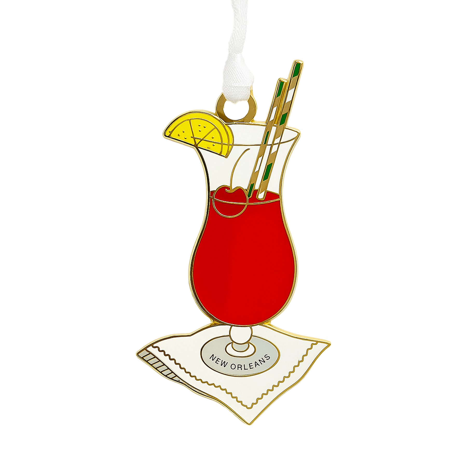 Hurricane Enamel Ornament-Rogue Magnolia Custom Designs