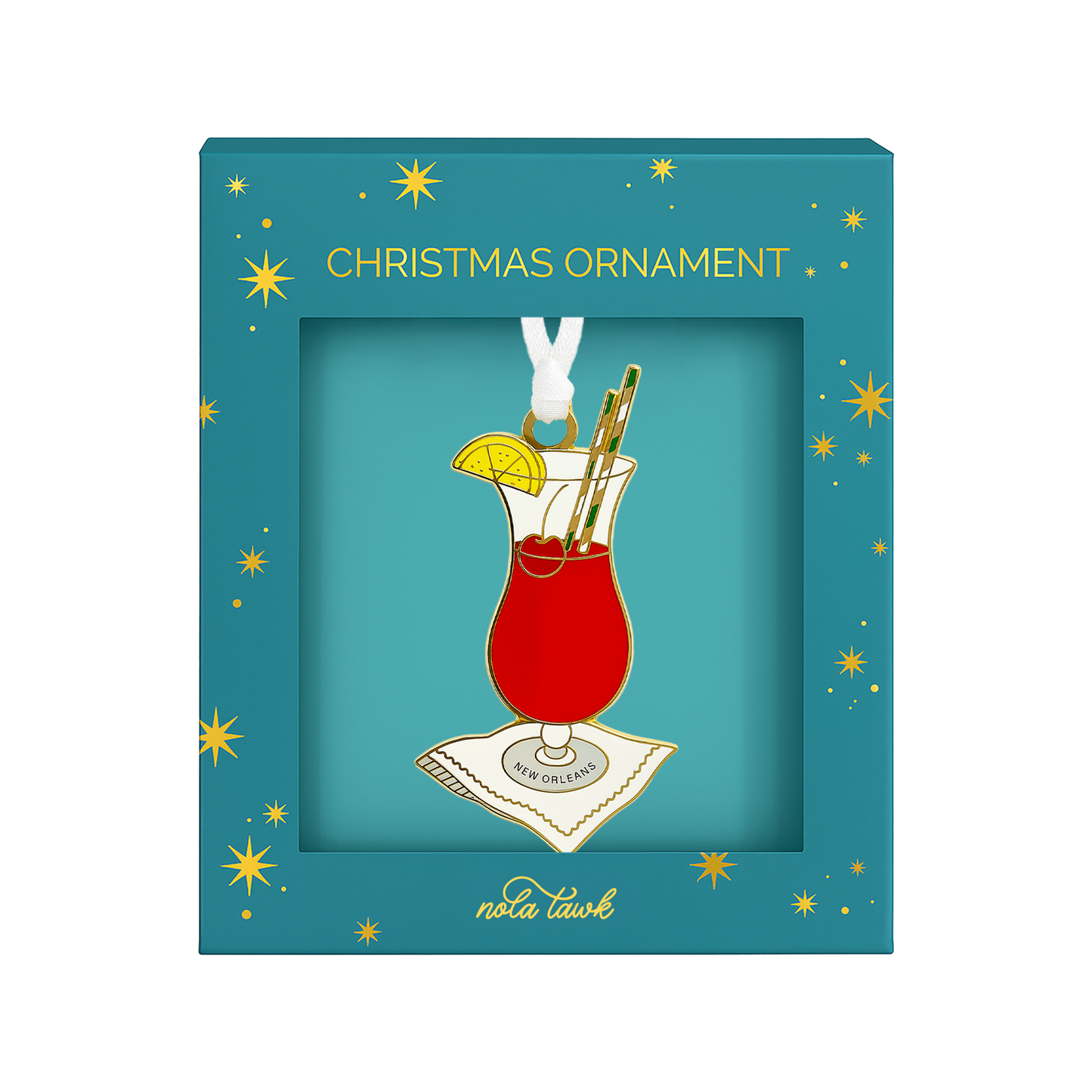 Hurricane Enamel Ornament-Rogue Magnolia Custom Designs