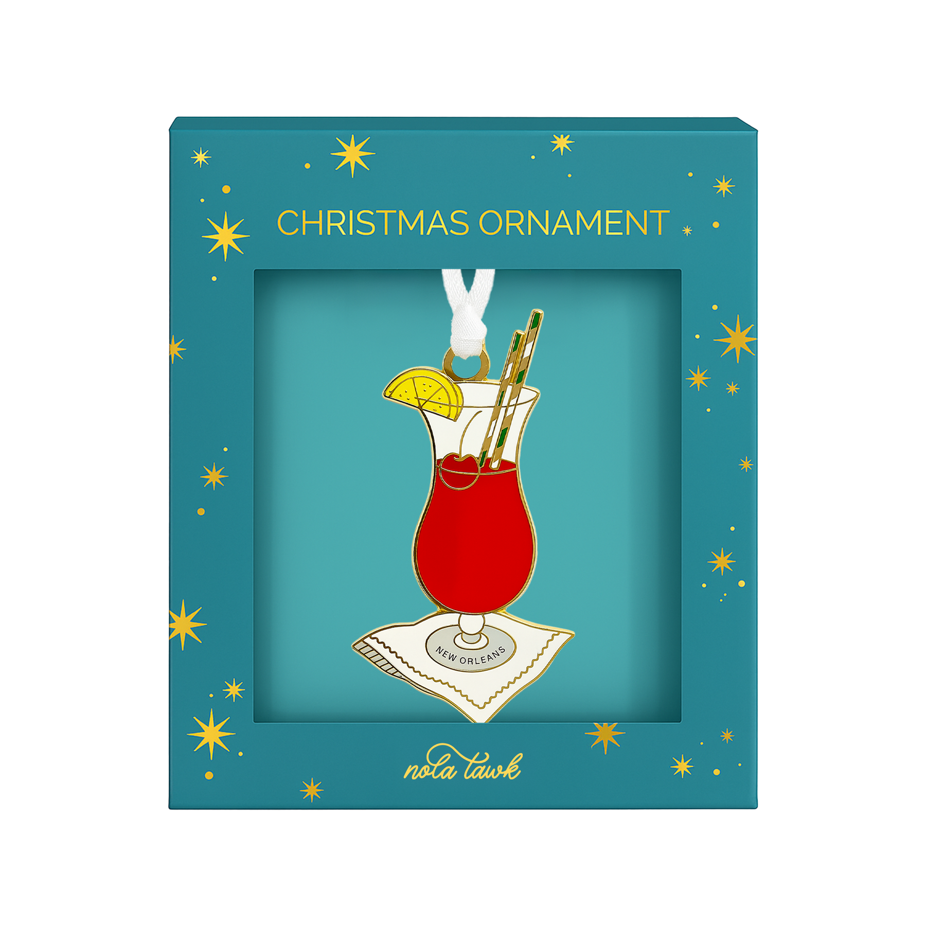 Hurricane Enamel Ornament-Rogue Magnolia Custom Designs