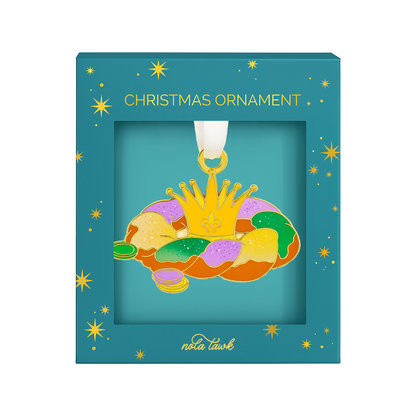 King Cake Enamel Ornament-Rogue Magnolia Custom Designs
