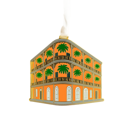 LeBranche House Enamel Ornament-Rogue Magnolia Custom Designs