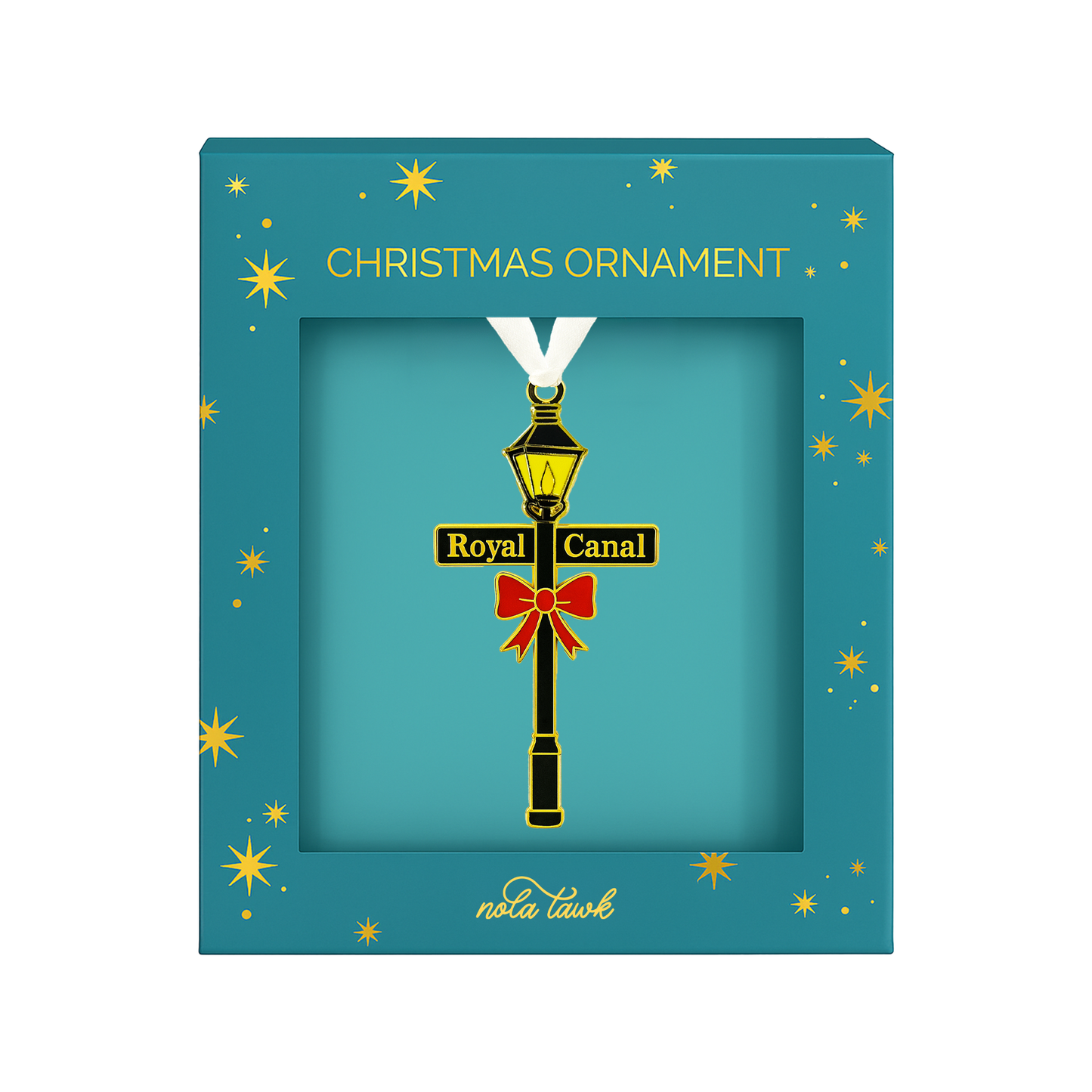 New Orleans Lamp Post Enamel Ornament-Rogue Magnolia Custom Designs