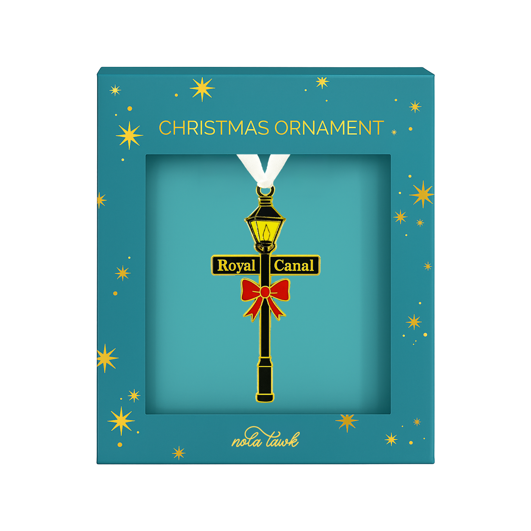 New Orleans Lamp Post Enamel Ornament-Rogue Magnolia Custom Designs