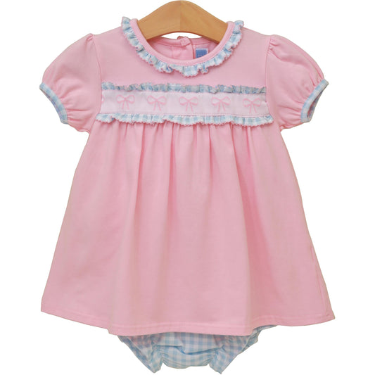 Pretty in Pink Bow Diaper Set – Baby Girls