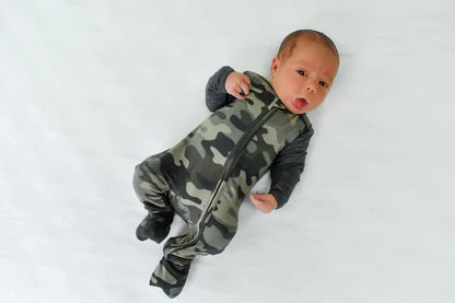 Camo Zip Footie