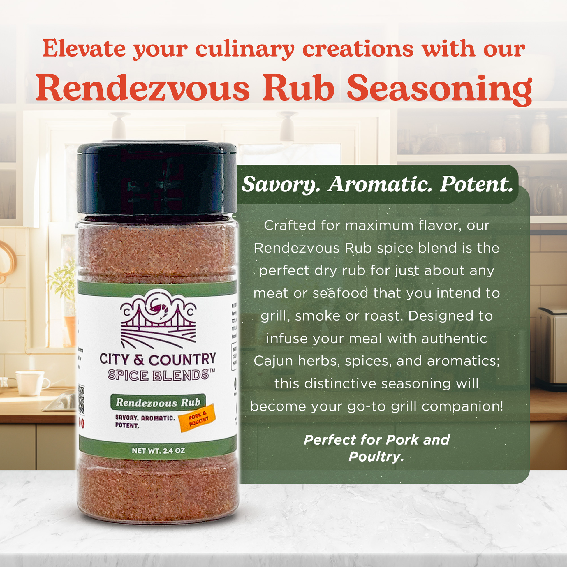 Rendezvous Rub Cajun Seasoning-Rogue Magnolia Custom Designs