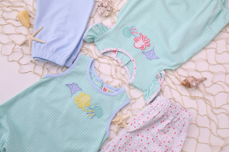 Sea Life Flutter Short Set
