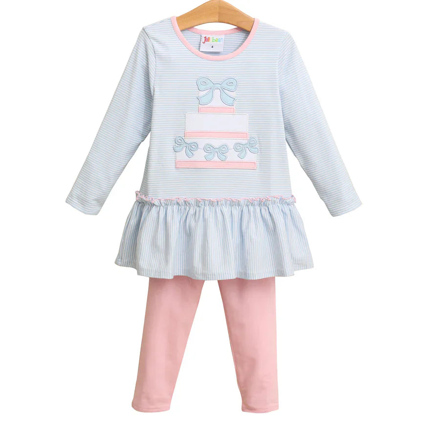 Bow Cake Pants Set