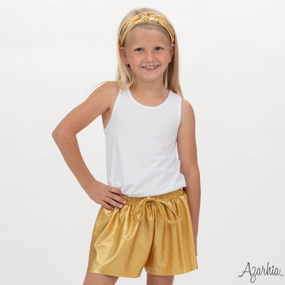 Shimmer Butterfly Short in Gold