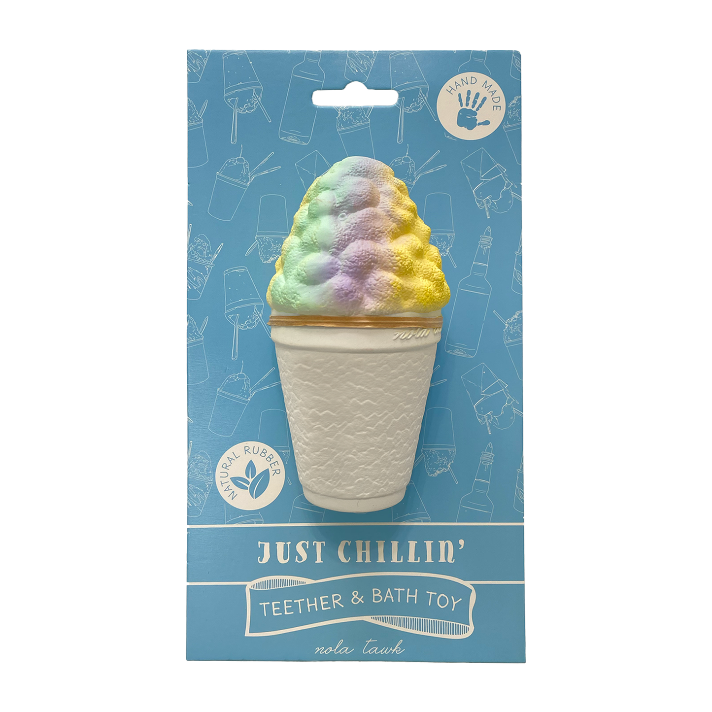 Just Chillin' Snoball Bath Toy & Baby Teether-Rogue Magnolia Custom Designs