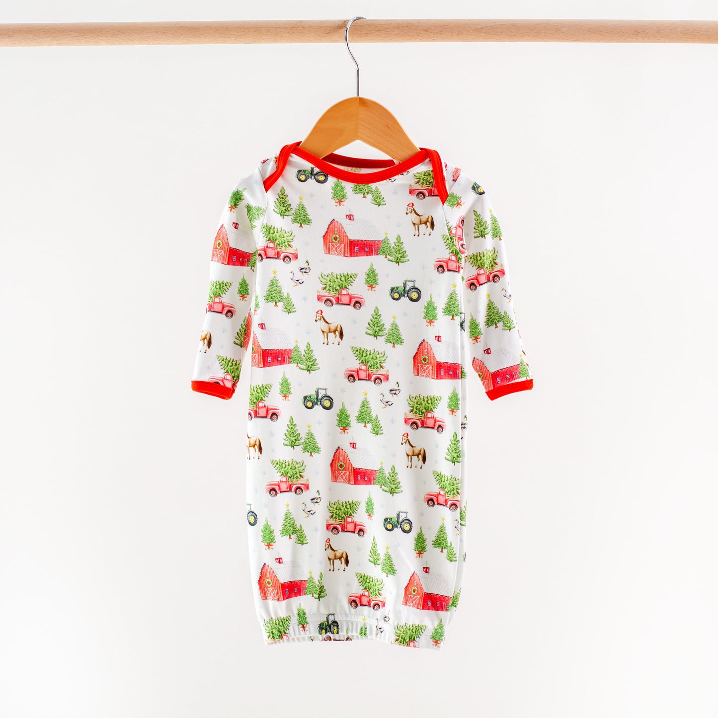 Christmas Tree Farm Organic Cotton Kids Pajamas-Rogue Magnolia Custom Designs