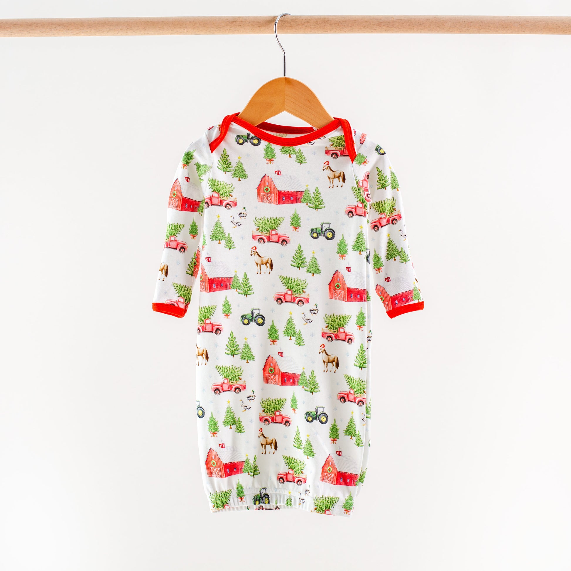 Christmas Tree Farm Organic Cotton Kids Pajamas-Rogue Magnolia Custom Designs