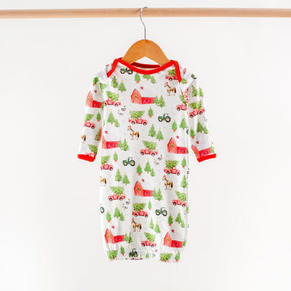 Christmas Tree Farm Organic Cotton Kids Pajamas-Rogue Magnolia Custom Designs