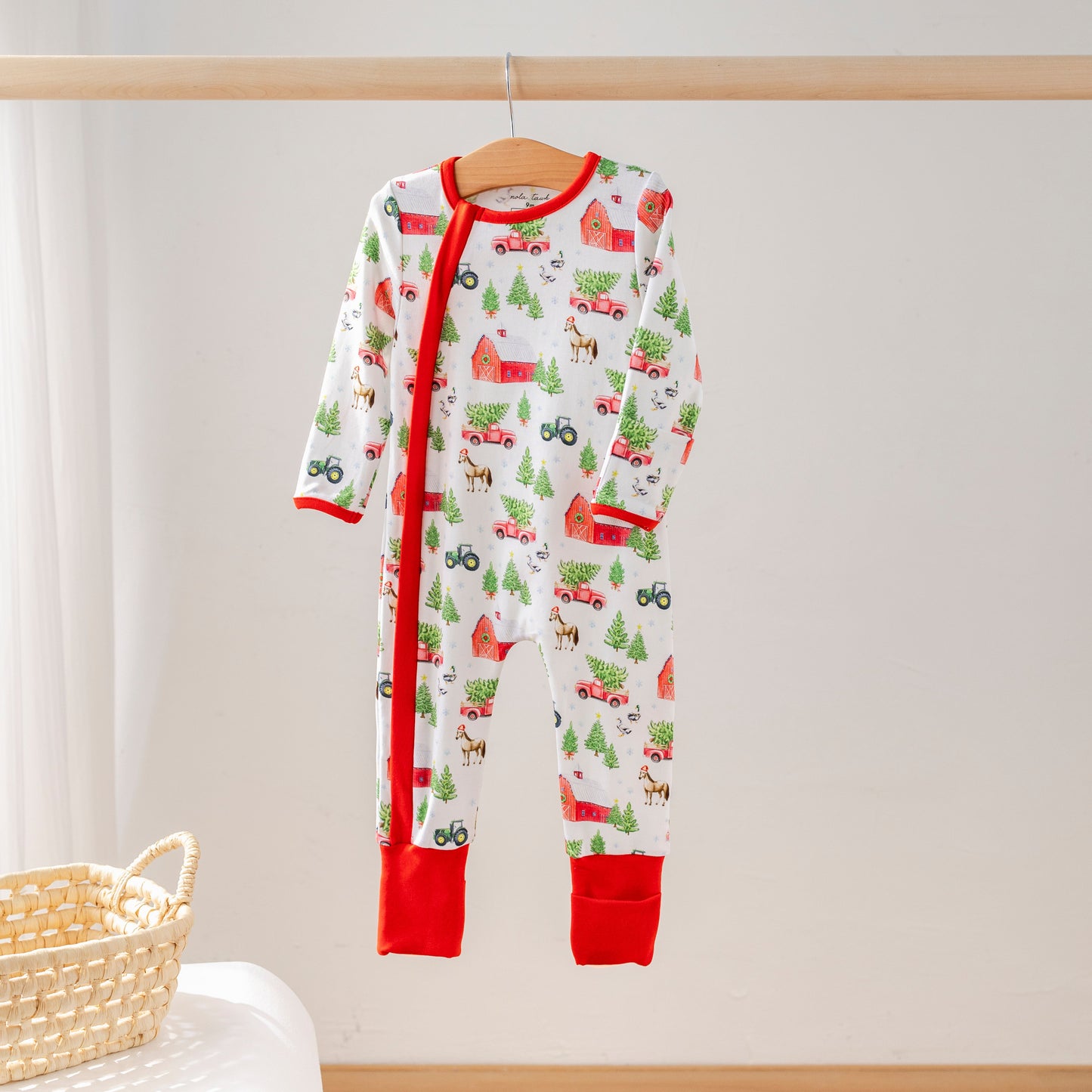 Christmas Tree Farm Organic Cotton Kids Pajamas-Rogue Magnolia Custom Designs