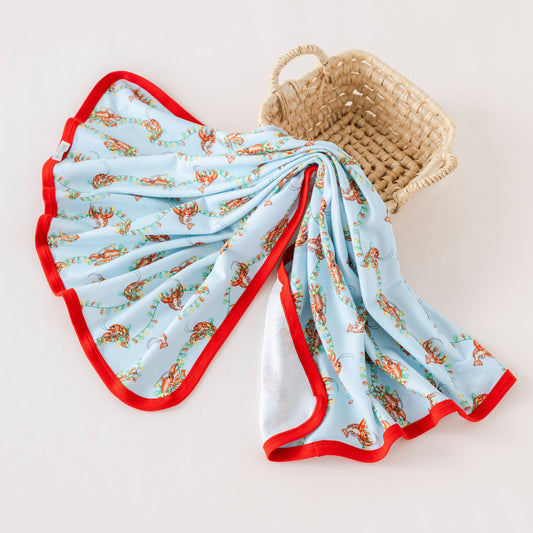 Twinkling Tails Organic Cotton Baby Blanket-Rogue Magnolia Custom Designs