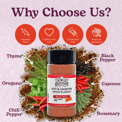 Bayou Blaze Cajun Seasoning-Rogue Magnolia Custom Designs