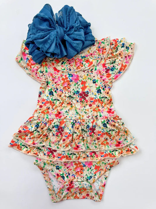 Wildflower Splash Flutter Onesie