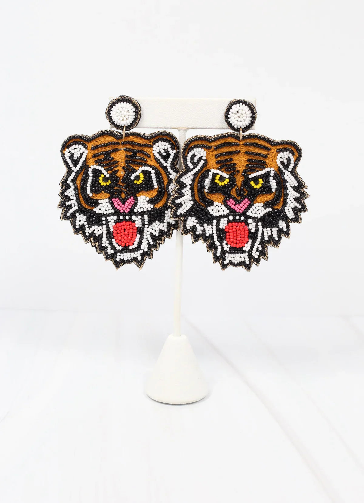 Fierce Tiger Embellished Earring