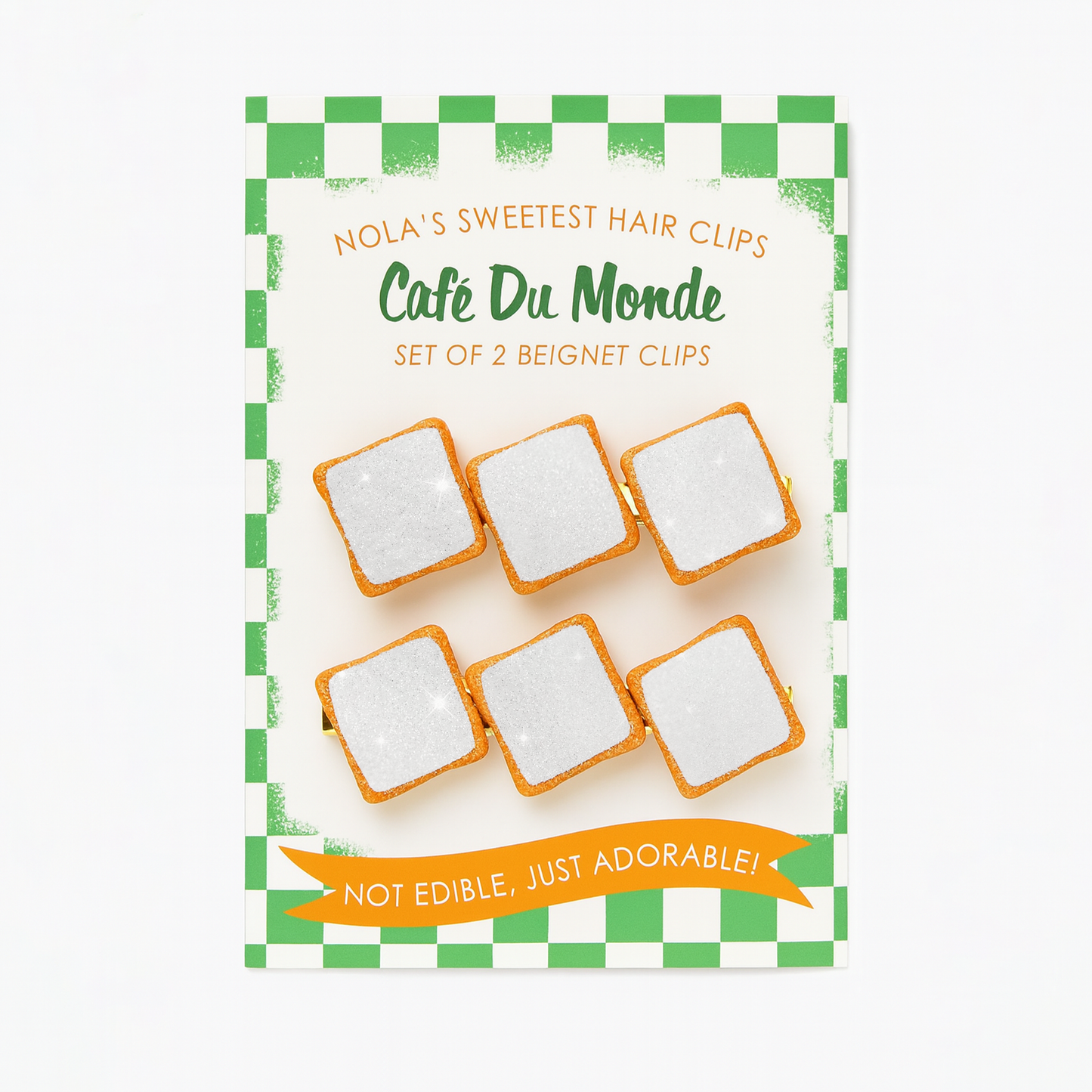Beignet Hair Clips, Set of 2-Rogue Magnolia Custom Designs