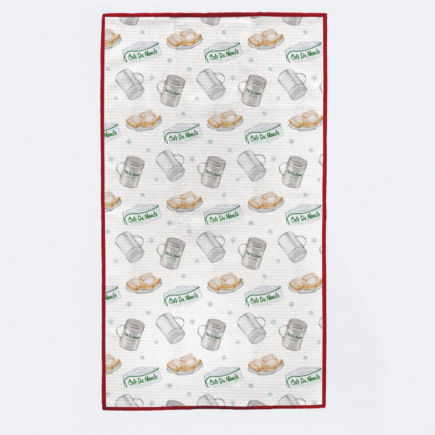 Let it Snow! Beignet Tree Kitchen Towel-Rogue Magnolia Custom Designs