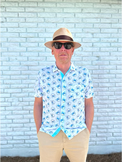 Blue Crabs Men's Festival Shirt-Rogue Magnolia Custom Designs