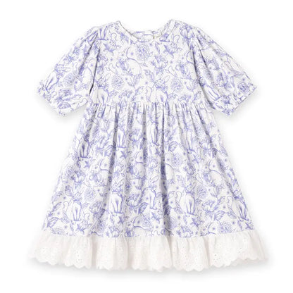 Bunny Toile Bamboo Dress