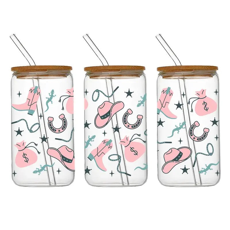 Limited Drop Western Themed Acrylic Can Cups-Rogue Magnolia Custom Designs