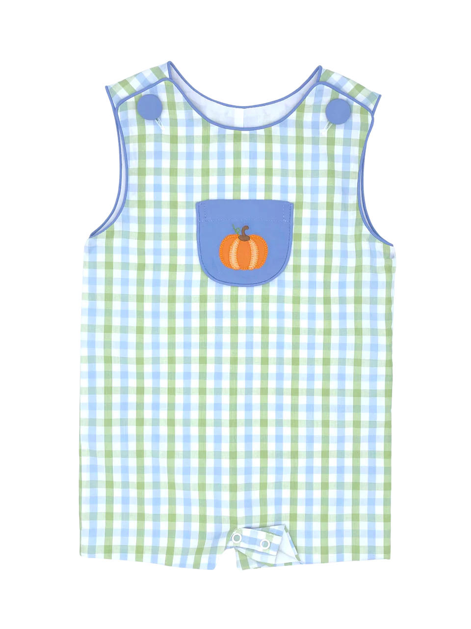 Bluegrass Check Pumpkin Jon Jon – Classic Fall Outfit for Boys