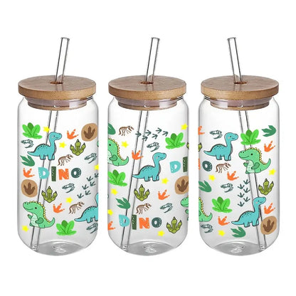 Dinosaur Acrylic Can Cup-Rogue Magnolia Custom Designs
