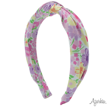Fall Flowers Top Knot Headband