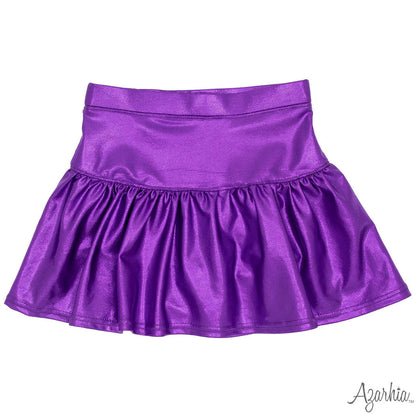 Purple Shimmer Gathered Skort
